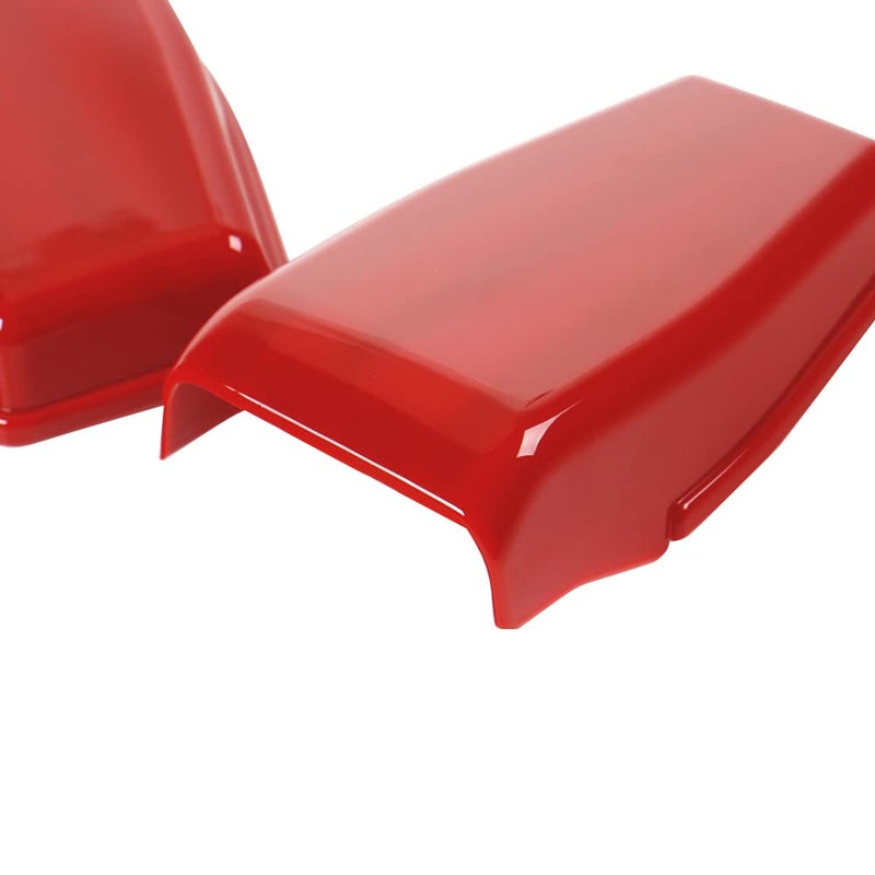 idain 2PCS Tailgate Hinge Cover Rear Upper Glass Door Liftgate Hinge Cover Trim for 2007-2017 Jeep Wrangler JK & Unlimited (Red) - Image 5